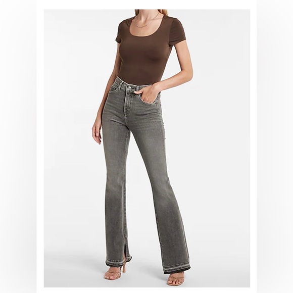 Body Contour Double Layer Scoop Neck Thong Bodysuit - Picture 2 of 4